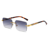 (6 PACK) Wholesale Sunglasses Fashion Metal Women New Arrival Unique Square 2025 - BulkSunglassesWholesale.com - Gradient Grey